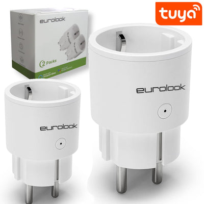 Inteligentne Gniazdko Wi-Fi Tuya do 10A EUROLOOK EU-2 - 2szt.