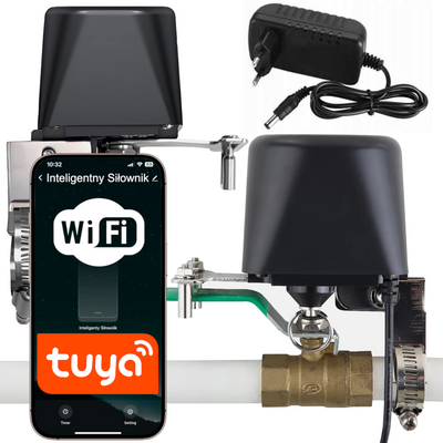 Inteligentny Siłownik Do Zaworu Wody Gazu Zawór TUYA Smart Smartlife WiFi