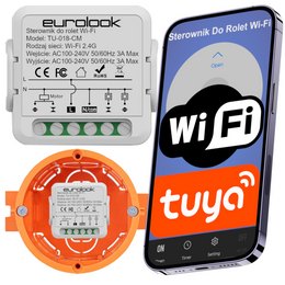 Inteligentny sterownik do rolet Wi-Fi Tuya / Smart Life TU-018-CM EUROLOOK