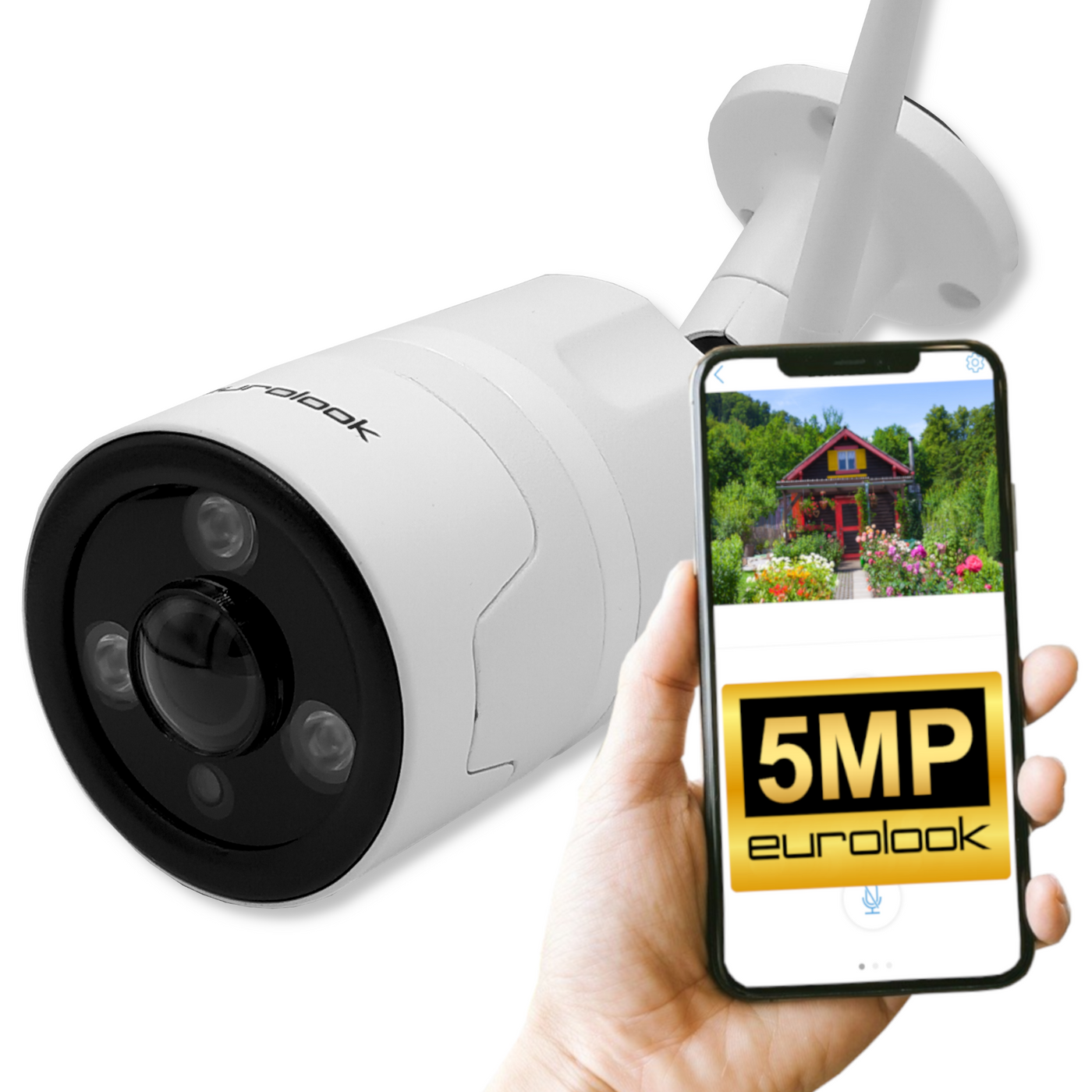 Zewnętrzna Kamera IP Wi-Fi 5MP 120° PoE