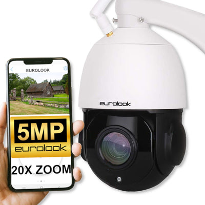 Obrotowa Kamera IP Wi-Fi 5MP 20x ZOOM EUROLOOK EDW-5550