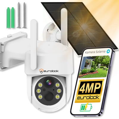 Solarna Kamera IP WiFi Zewnętrzna Obrotowa iCSee EUROLOOK K-11 Solar