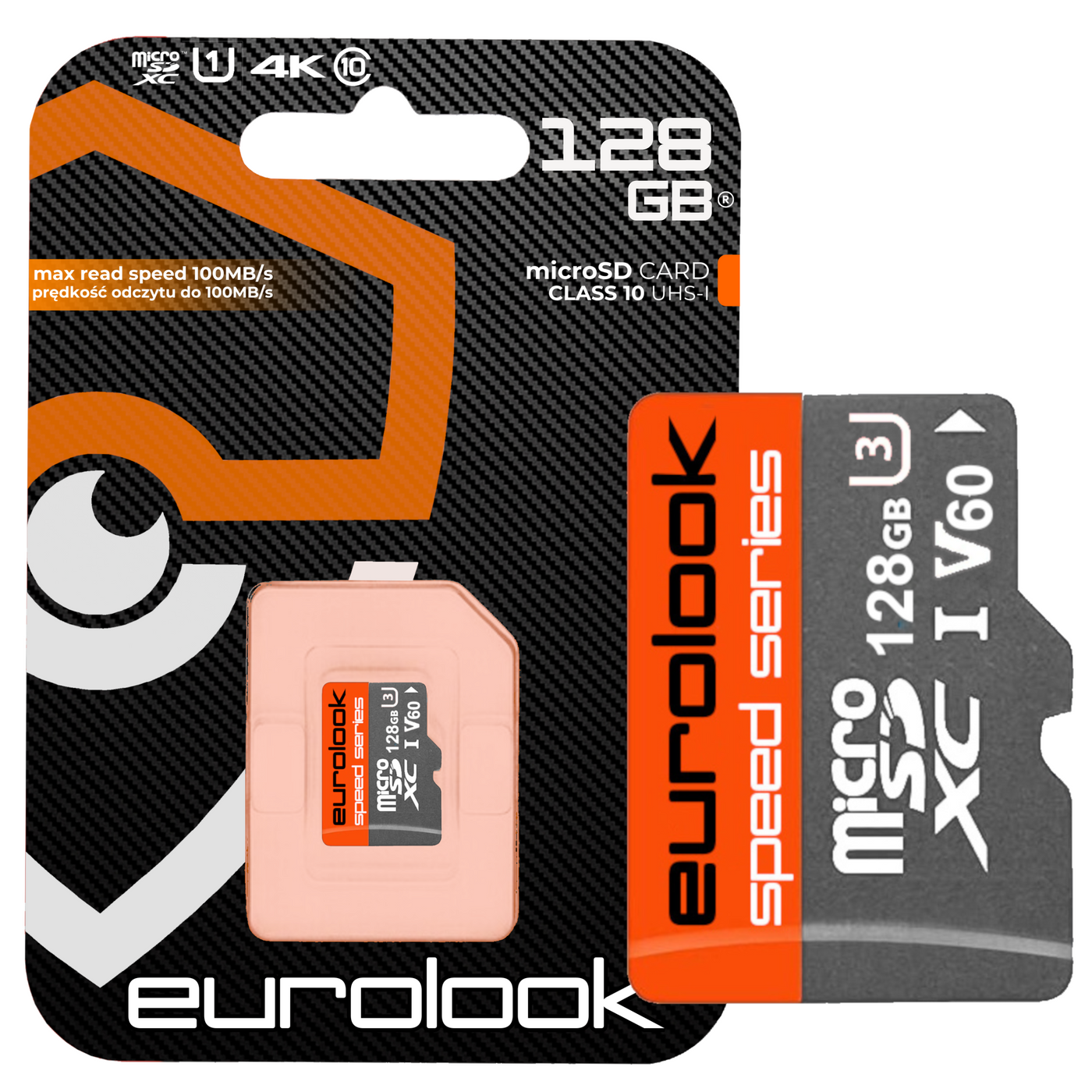 Karta Pamięci microSD 128GB EUROLOOK Class 10